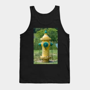 Yellow and Green Eddy Hydrant Tank Top